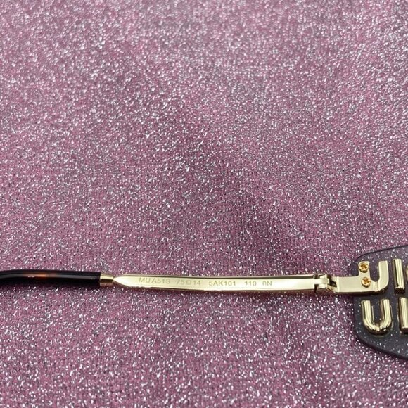 ✨?️Miu Miu Gold Sunglasses with Gray Lenses main image 4